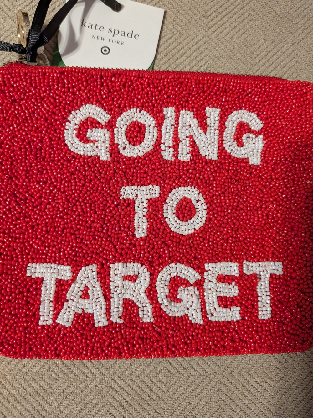 kate spade New York Red Beaded 'Going to Target' Wristlet - Picture 5 of 7